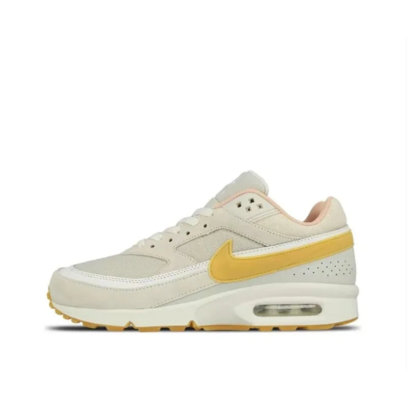 Nike Air Max BW Grey White Breathable Air Cushion Durable Retro Outdoor Men Women Running Shoes Sports Sneakers