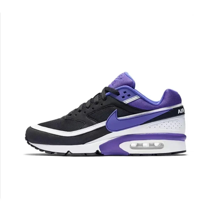 Nike Air Max BW Grey White Breathable Air Cushion Durable Retro Outdoor Men Women Running Shoes Sports Sneakers