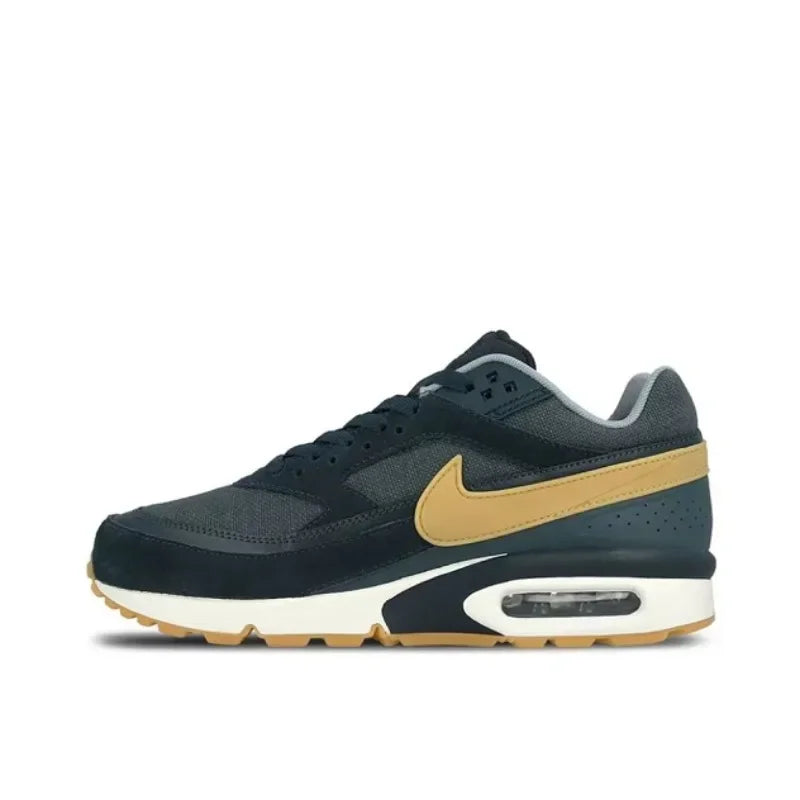 Nike Air Max BW Grey White Breathable Air Cushion Durable Retro Outdoor Men Women Running Shoes Sports Sneakers