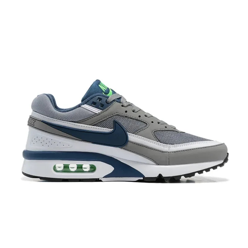 Nike Air Max BW Grey White Breathable Air Cushion Durable Retro Outdoor Men Women Running Shoes Sports Sneakers