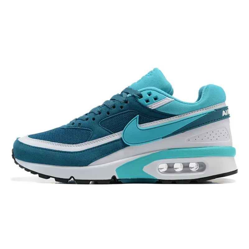 Nike Air Max BW Grey White Breathable Air Cushion Durable Retro Outdoor Men Women Running Shoes Sports Sneakers