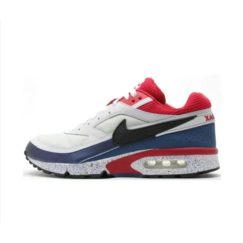 Nike Air Max BW Grey White Breathable Air Cushion Durable Retro Outdoor Men Women Running Shoes Sports Sneakers