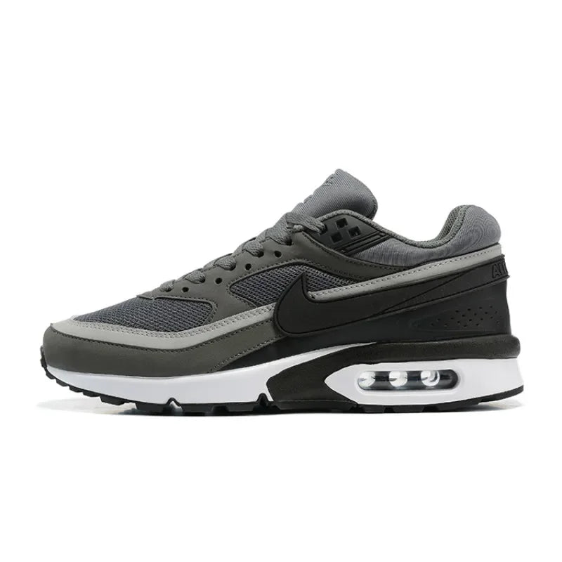 Nike Air Max BW Grey White Breathable Air Cushion Durable Retro Outdoor Men Women Running Shoes Sports Sneakers